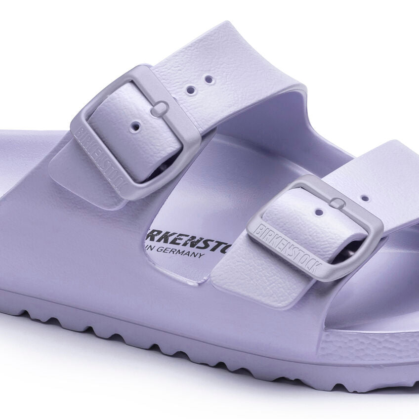 Birkenstock Arizona Eva Essentials Sandal - Comfortable Purple Fog Slide Sandals for Women & Men | Perfect for Beach, Pool, and Summer Outdoor Activities