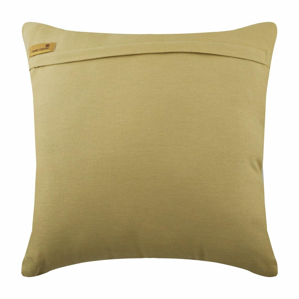 Premium Cotton Euro Pillow Covers 26x26 inch (65x65 cm) - Beige Circles & Dots Design with Mirror Embroidery - Contemporary European Shams for Sofa, Bed & Home Decor - Perfect for Living Room, Bedroom and Office Spaces