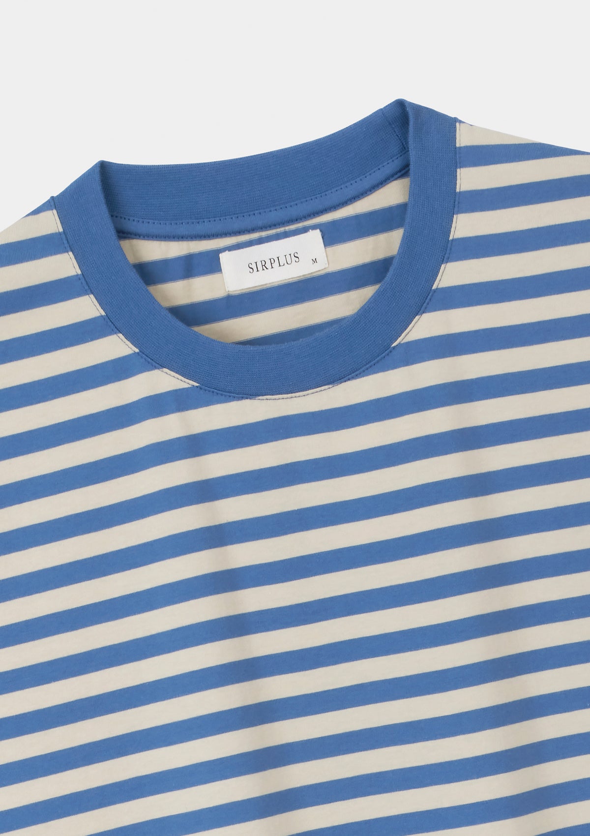 Lichen Blue Stripe Organic Cotton T-Shirt for Men & Women | Eco-Friendly Casual Tee | Perfect for Everyday Wear, Yoga & Outdoor Activities