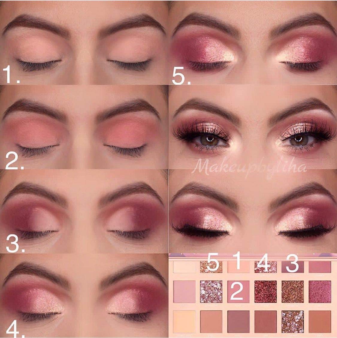 NUDE EYE 18-in-1 Color Eyeshadow Palette with Green Tea Facial Oil MAASK 40G - Perfect for Daily Makeup & Skincare Routine