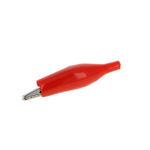 Fielect 10Pcs 3A Alligator Clips - Insulated Test Clamps for Electrical Work & DIY Projects