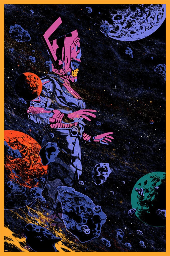 Galactus Screen Printed Poster - Marvel Comics Wall Art Decor for Home, Office & Gamer Room