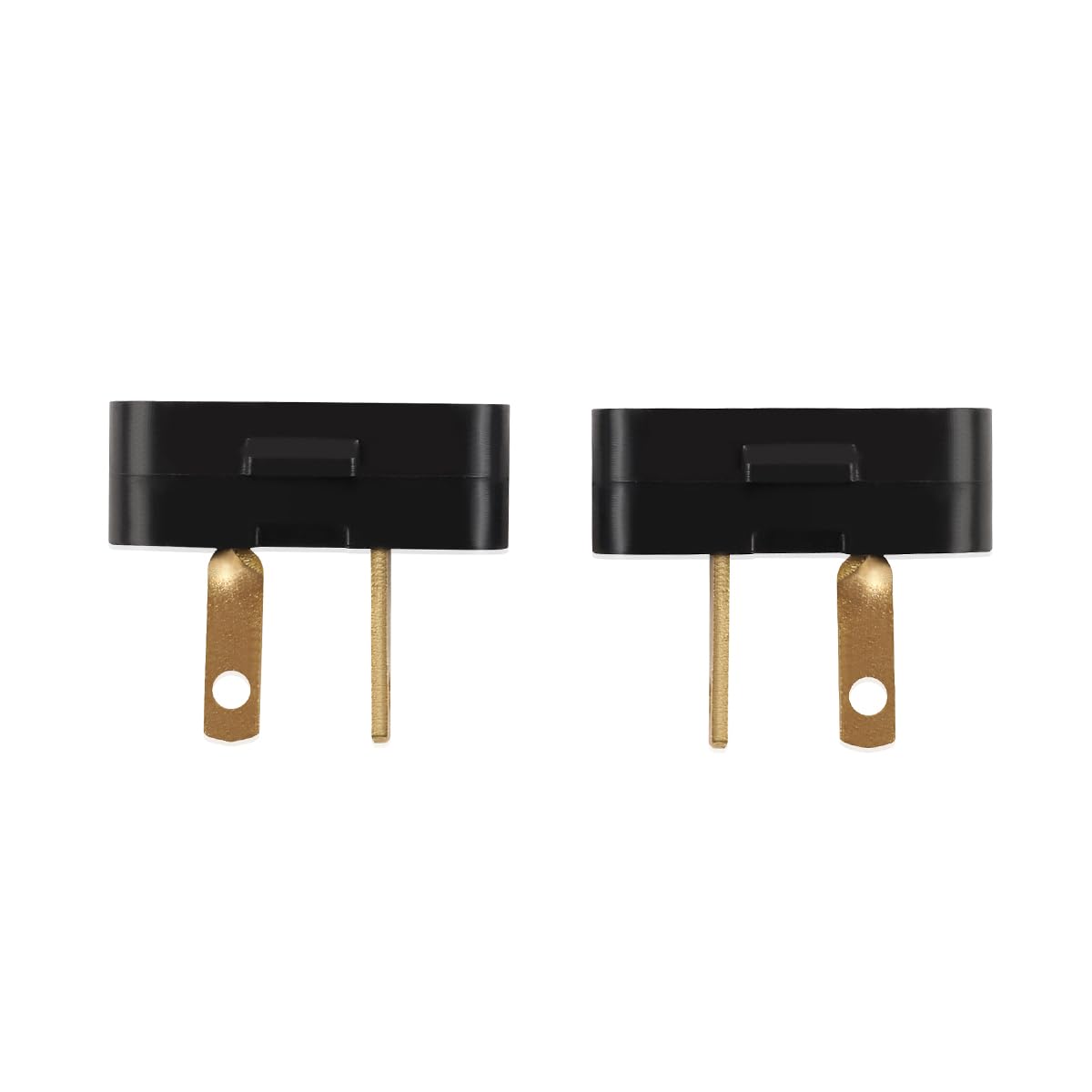 2 Pin Black Speaker Cable - 1 Inch Male to Male Audio Wire (2 Pack) - Compatible with Pioneer, Akai, Allied Radio Shack Receivers - Perfect for Home Theater, Stereo Systems & Audio Equipment Connections