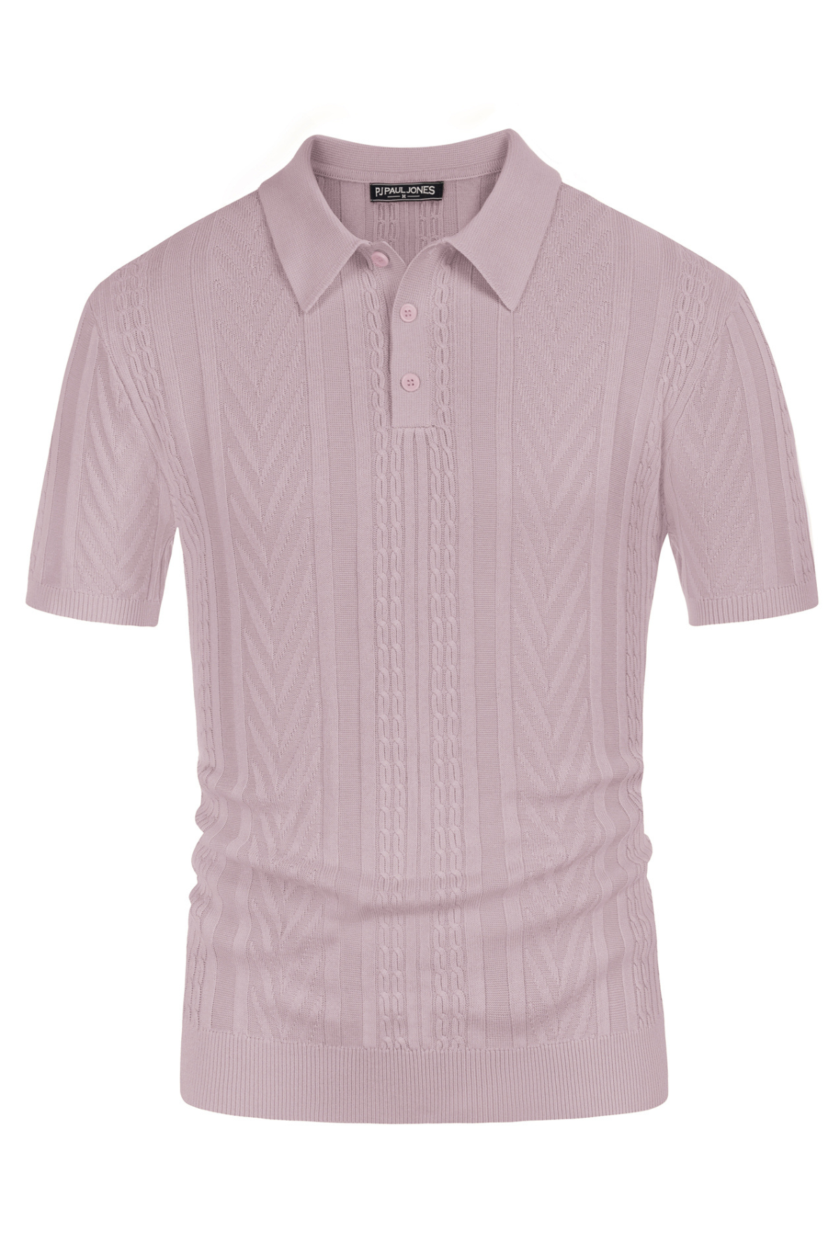 PJ PAUL JONES Men's Short Sleeve Knitted Polo Shirts - Breathable Casual Textured Golf Shirts for Men - Perfect for Golf, Office & Summer Outings