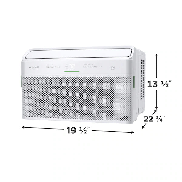 Frigidaire Gallery GHWQ125WD1 12,000 BTU U-Shaped Inverter WiFi Window Air Conditioner - Energy Star Certified White - Perfect for Bedrooms, Living Rooms & Home Offices