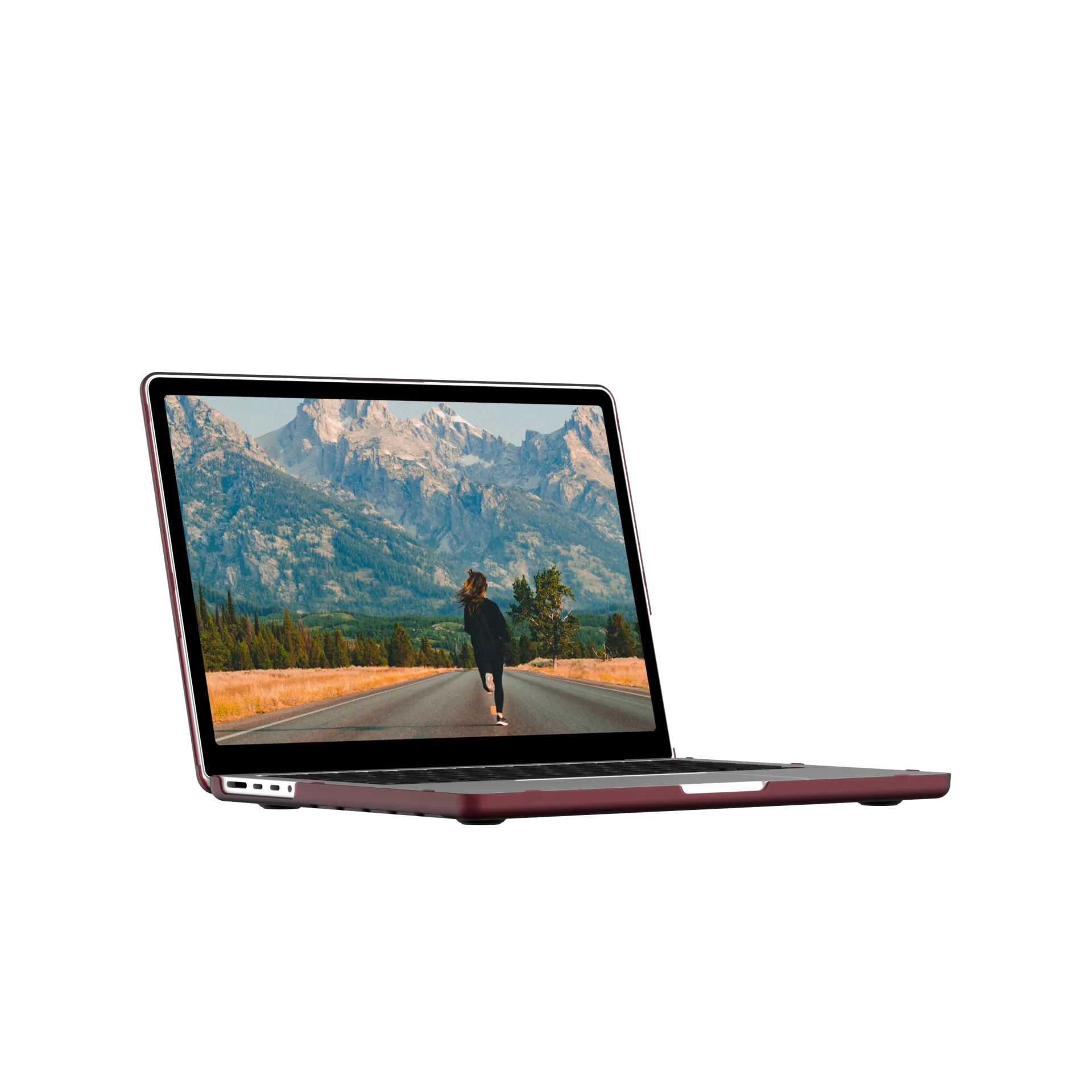 UAG U Dot Series Protective Case for MacBook Pro 14 Inch (M1/M2 MAX & PRO, 2021-2023 Models) - Durable Shockproof Cover in Aubergine Purple | Perfect for Work, Travel & Everyday Use
