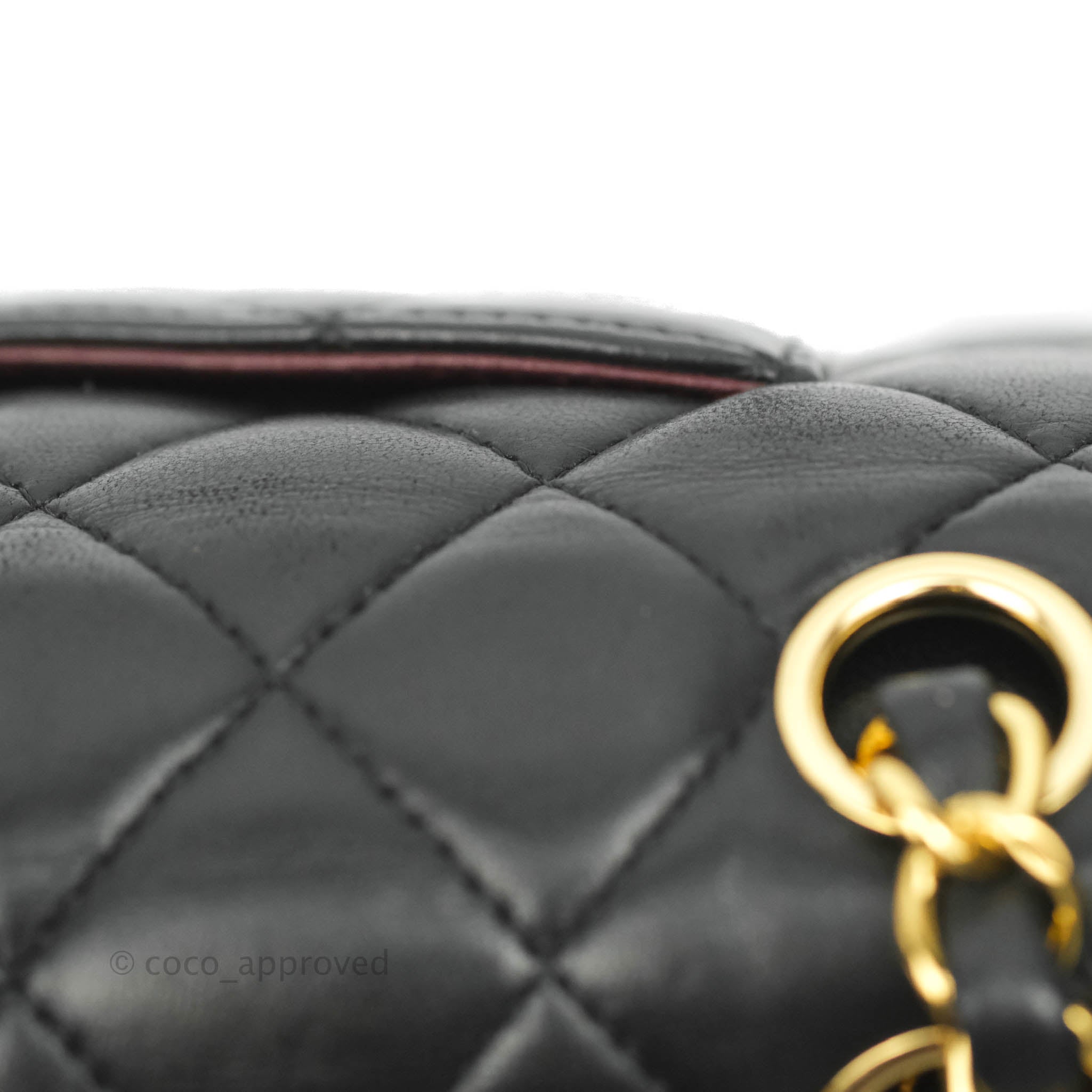 Chanel Classic Medium Double Flap Bag Black Lambskin Leather with Gold Hardware - Luxury Handbag for Women, Perfect for Evening Events & Special Occasions
