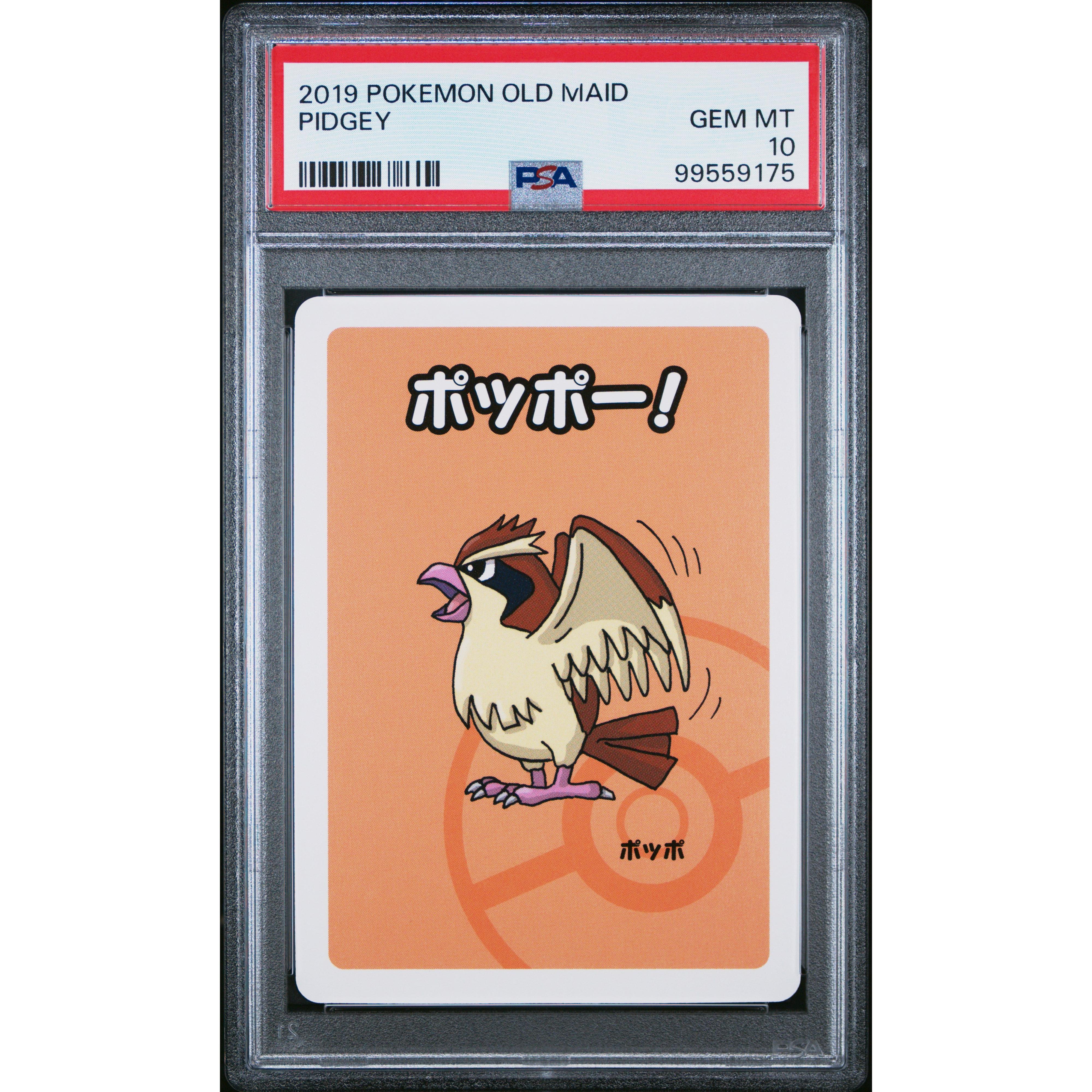 2019 Pokemon Japanese Old Maid Pidgey PSA 10 Graded Card - Perfect for Collectors, Gaming Tournaments & Pokemon Memorabilia Displays