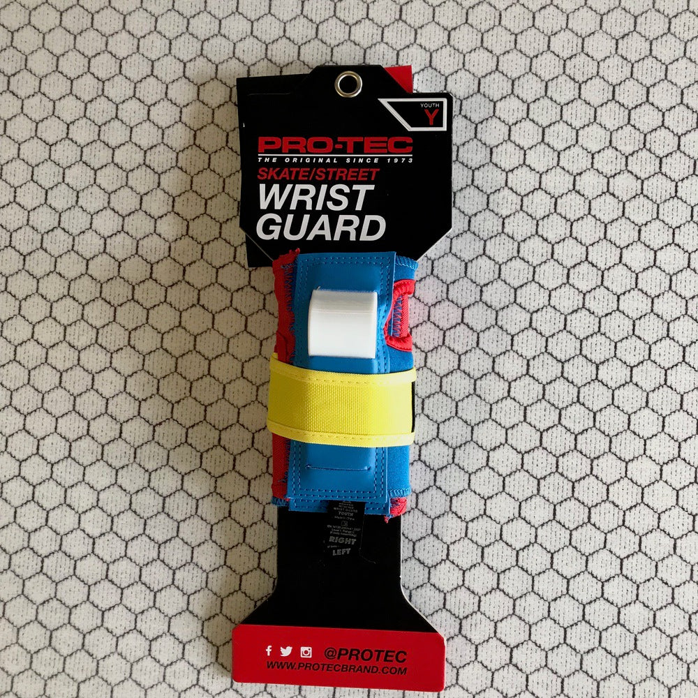 Protec Retro Street Wrist Guards for Youth - Protective Skateboarding Gear for Safety & Support - Perfect for Skateboarding, Rollerblading & Scooter Riding