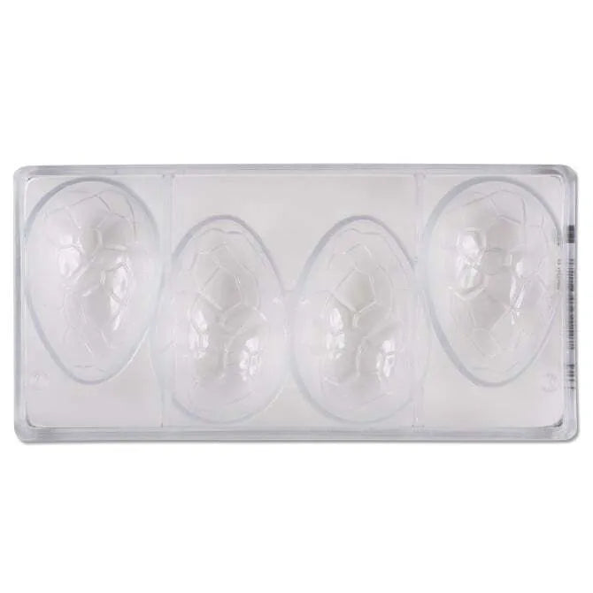 Premium Crackle Egg Chocolate Mold - 4 Cavities for 2 Egg Shapes | Perfect for Easter Treats, DIY Candy Making & Holiday Baking Gifts
