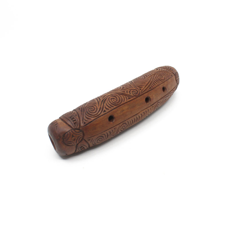Handcrafted Maori Kōauau Flute | Authentic Wooden Musical Instrument by Tim Codyre | Perfect for Cultural Performances, Meditation & Gift Giving