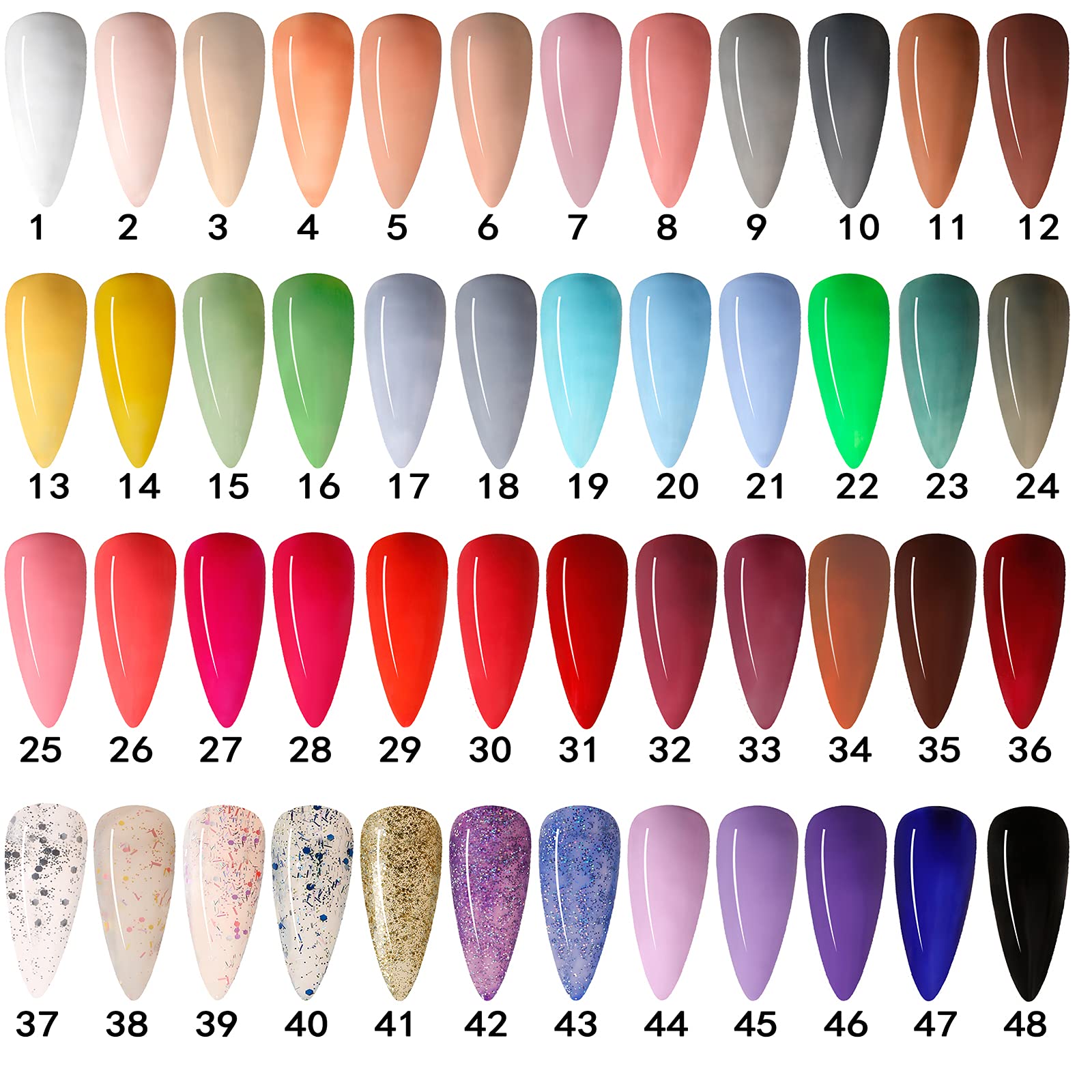 6pcs Soak Off Gel Nail Polish Set - Long Lasting UV/LED Nail Gel Starter Kit with 6 Colors (Choose Any 6 Bottles) for Salon & Home Manicure | Perfect Gift for Women & Girls