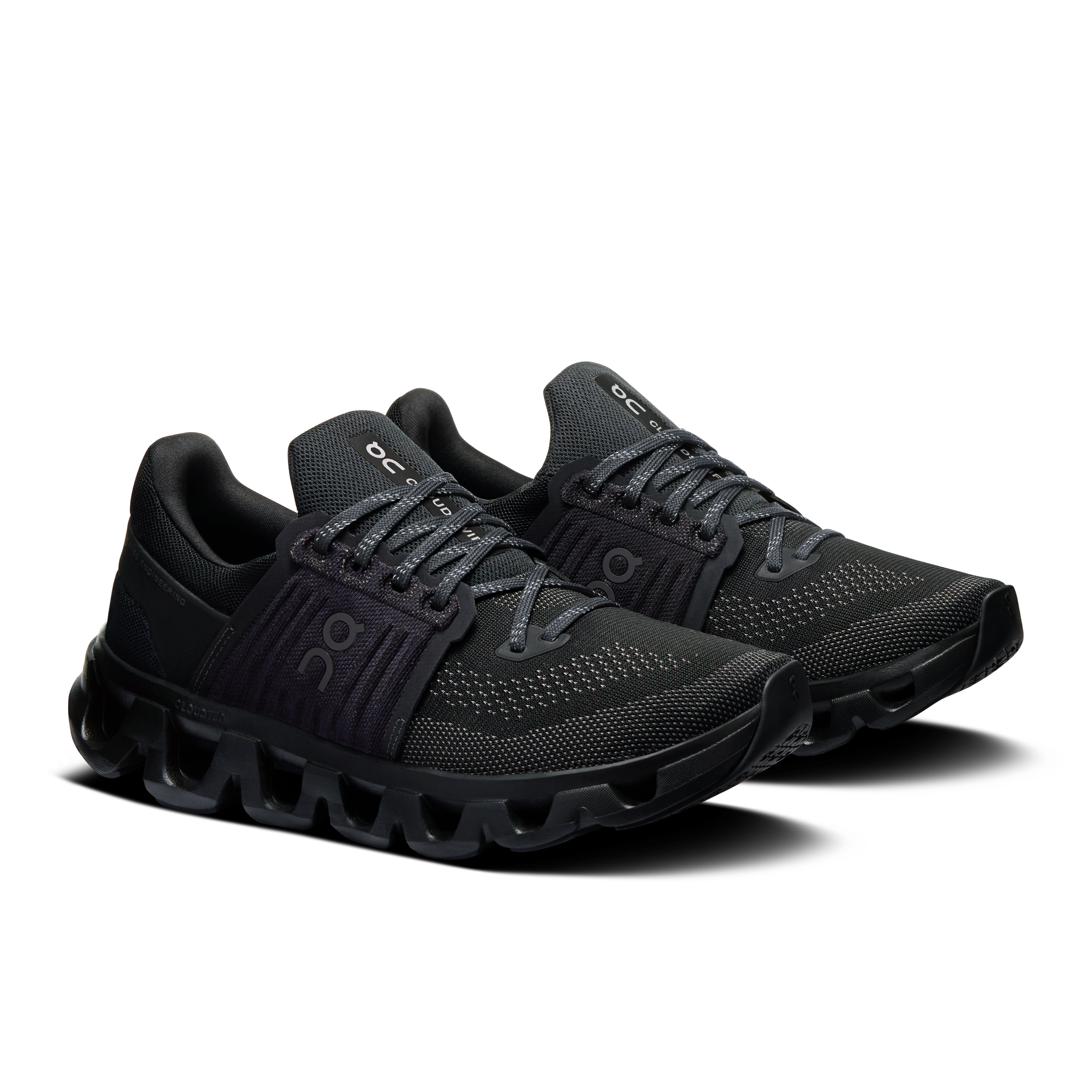 On Running Women's Cloudswift 4 Ad Running Shoes - Black/Rock - Lightweight & Cushioned for Road Running, Gym Workouts & Daily Wear