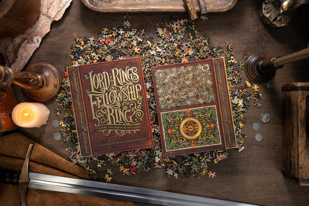 The Fellowship of the Ring™ 1000-Piece Jigsaw Puzzle - Lord of The Rings Collectible Puzzle for Adults & Teens - Perfect for Game Nights, Gifts & Home Decor