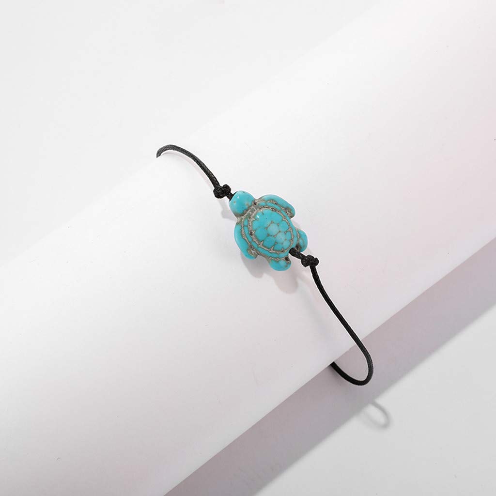 2023 Cusstally Charm Tortoise-Shaped Rope Anklet - Minimalist Layered Fashion Jewelry for Women | Perfect for Beach, Summer Outfits & Boho Style