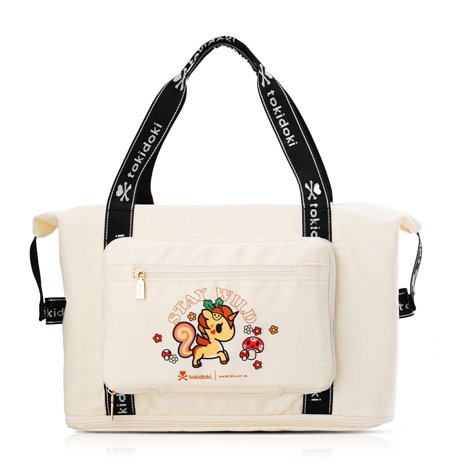 Tokidoki Duffle Bag for Women Travel - Large Capacity Carry On Weekender Tote & Sports Gym Bag for Workout, Vacation, Beach Trips & Daily Use