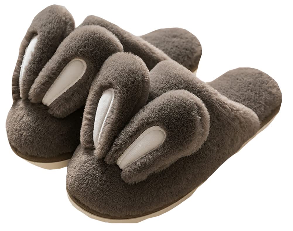Warm & Cozy Winter Slippers for Women - Cute Cartoon Bunny Plush House Shoes | Indoor/Outdoor Comfort for Women & Men | Perfect for Lounging, Home Office & Cold Floors