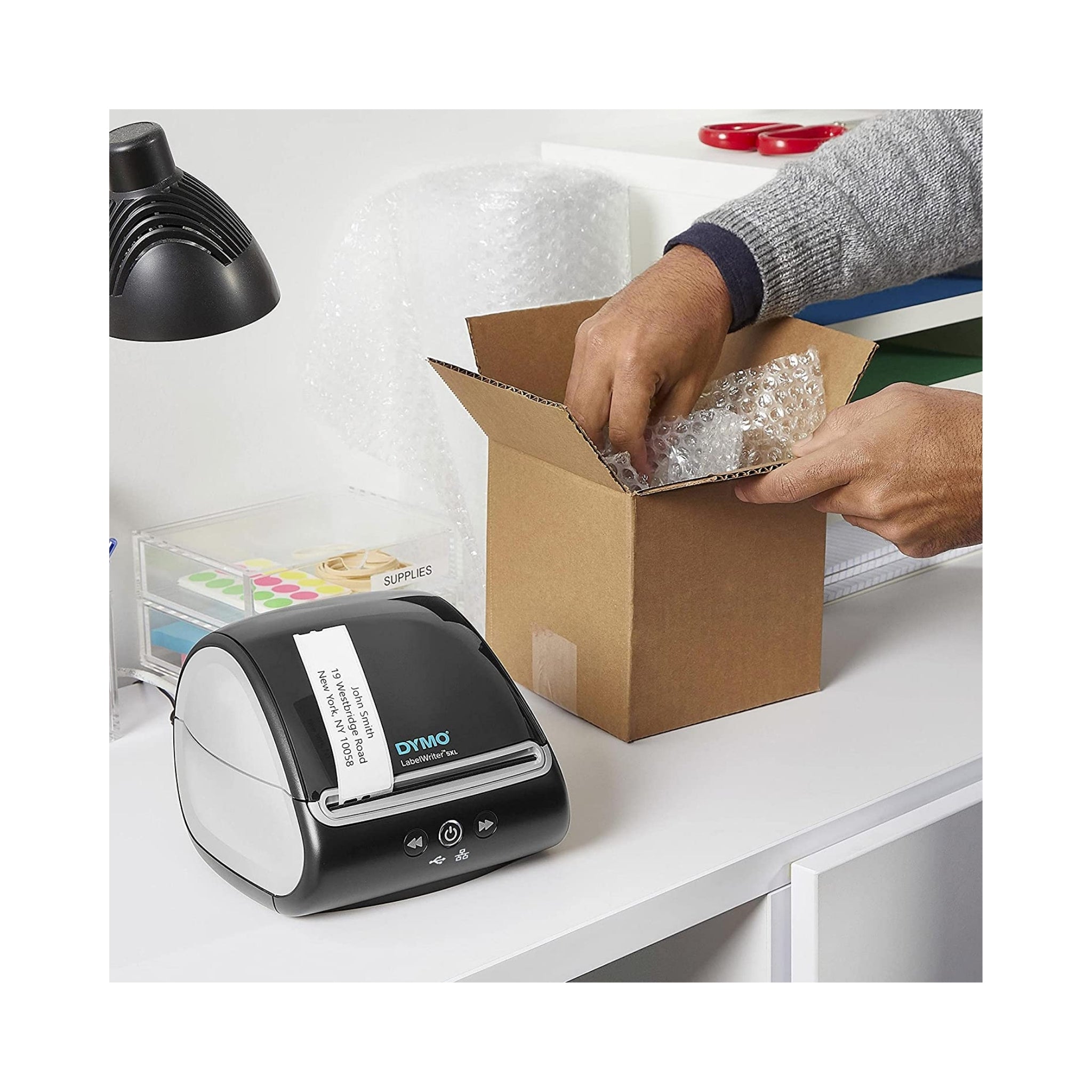 DYMO LabelWriter 5XL Thermal Label Printer for Shipping Packages - High-Speed Commercial Label Printing for Ecommerce, Warehouses & Logistics