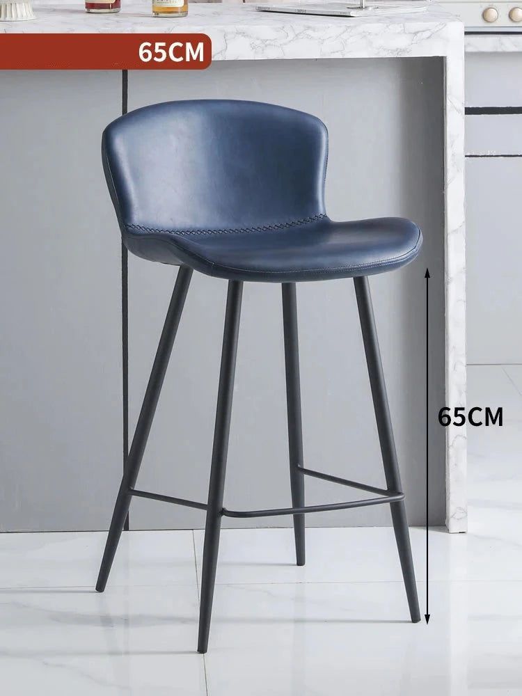 Ergonomic Bar Stools for Kitchen Island - Adjustable Height Counter Stools with Back Support - Perfect for Dining, Entertaining & Home Office Use