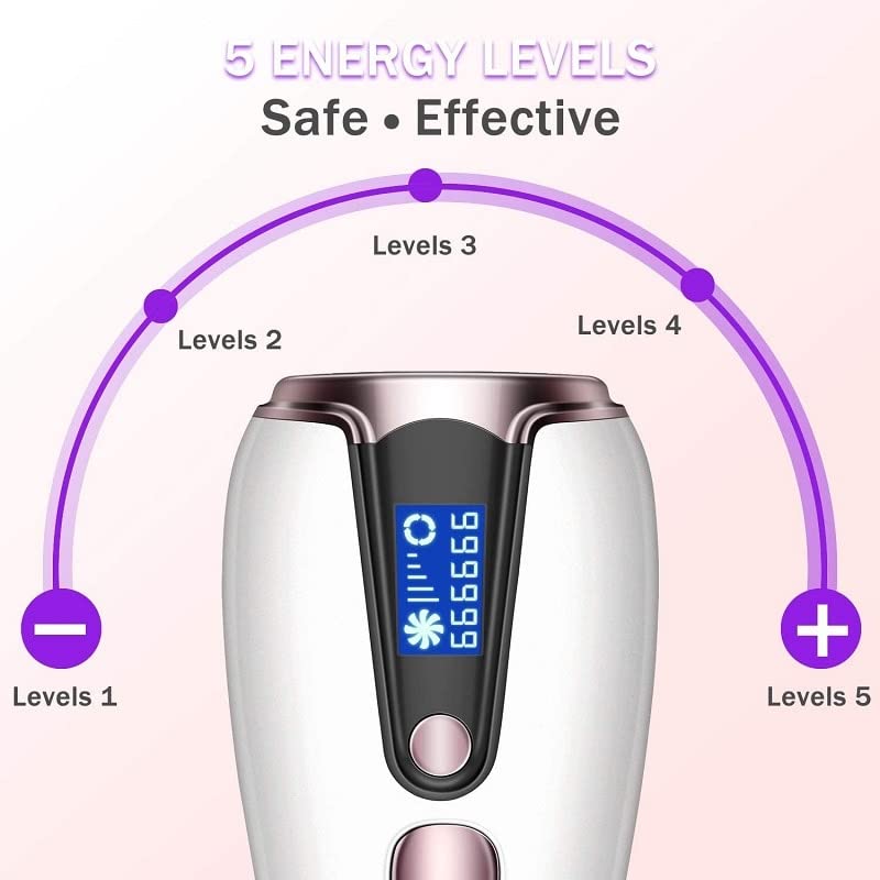 Best Hair Removal Device for Men & Women - Upgraded Epilator for Face, Body & Bikini Line - Painless & Long-Lasting Smooth Skin at Home