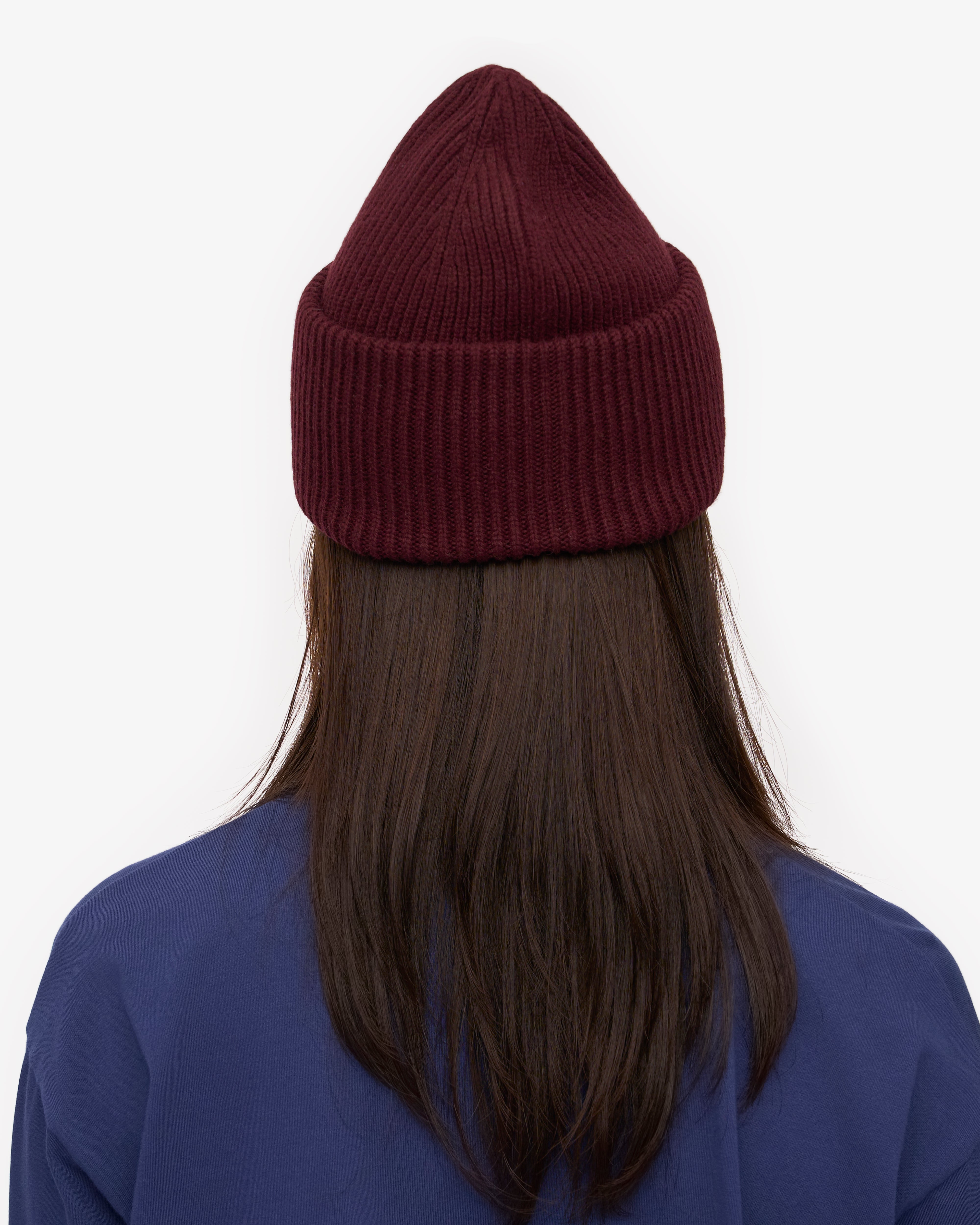 Premium Merino Wool Beanie Hat for Men & Women - Soft & Warm Oxblood Red Winter Hat for Skiing, Hiking & Outdoor Activities