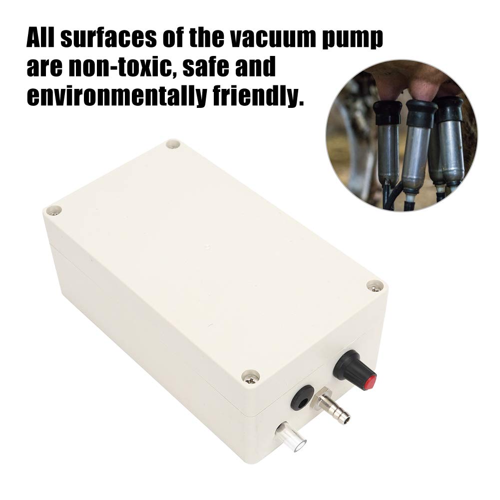 12V 48W Portable Electric Milking Vacuum Pump - Pulsating Milker Machine for Goats, Sheep, Cows, Horses & Donkeys | Durable Farm Equipment for Dairy Animals | Perfect for Small Farms, Homesteads & Veterinary Use