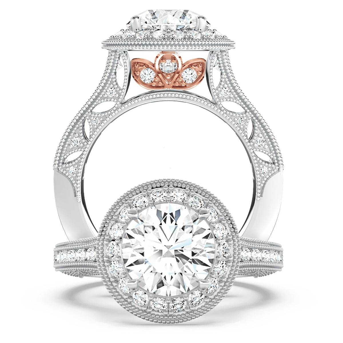Moissanite Engagement Rings for Women - 10K 14K 18K Gold & Platinum Plated Silver - 3 Elegant Styles - Perfect for Proposals, Anniversaries & Special Occasions