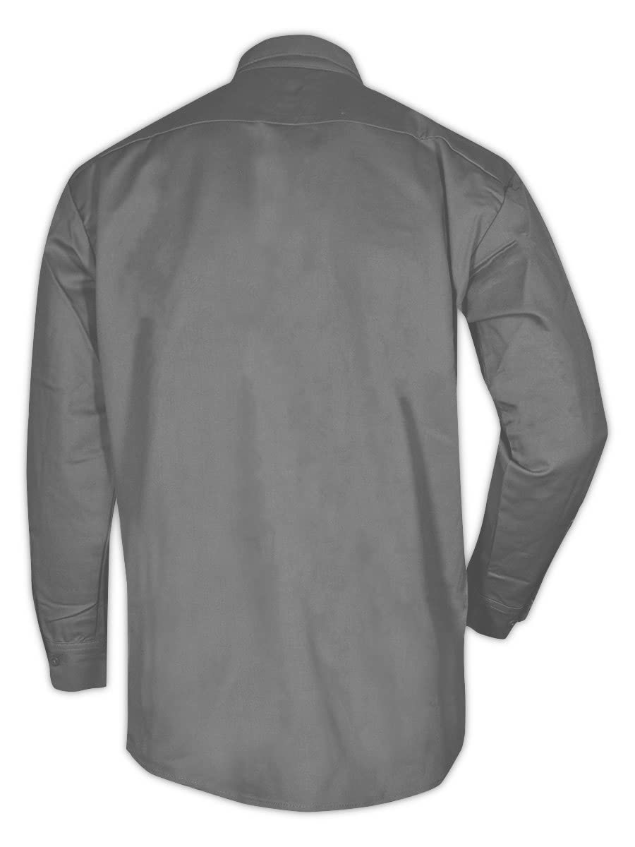 Flame Resistant Shirts for Men - 2 Pack FR Cotton Blend Workwear (Size 2XL, SBG70DH) | Heat & Arc Protection for Industrial, Construction & Welding Safety