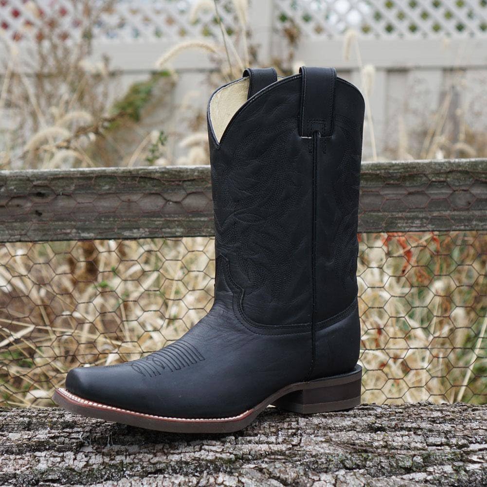 Soto Boots Men's Square Toe Cowboy Boots H4002 - Genuine Leather Western Boots for Men, Comfortable Riding & Work Boots - Perfect for Country Dancing, Rodeo Events and Outdoor Adventures