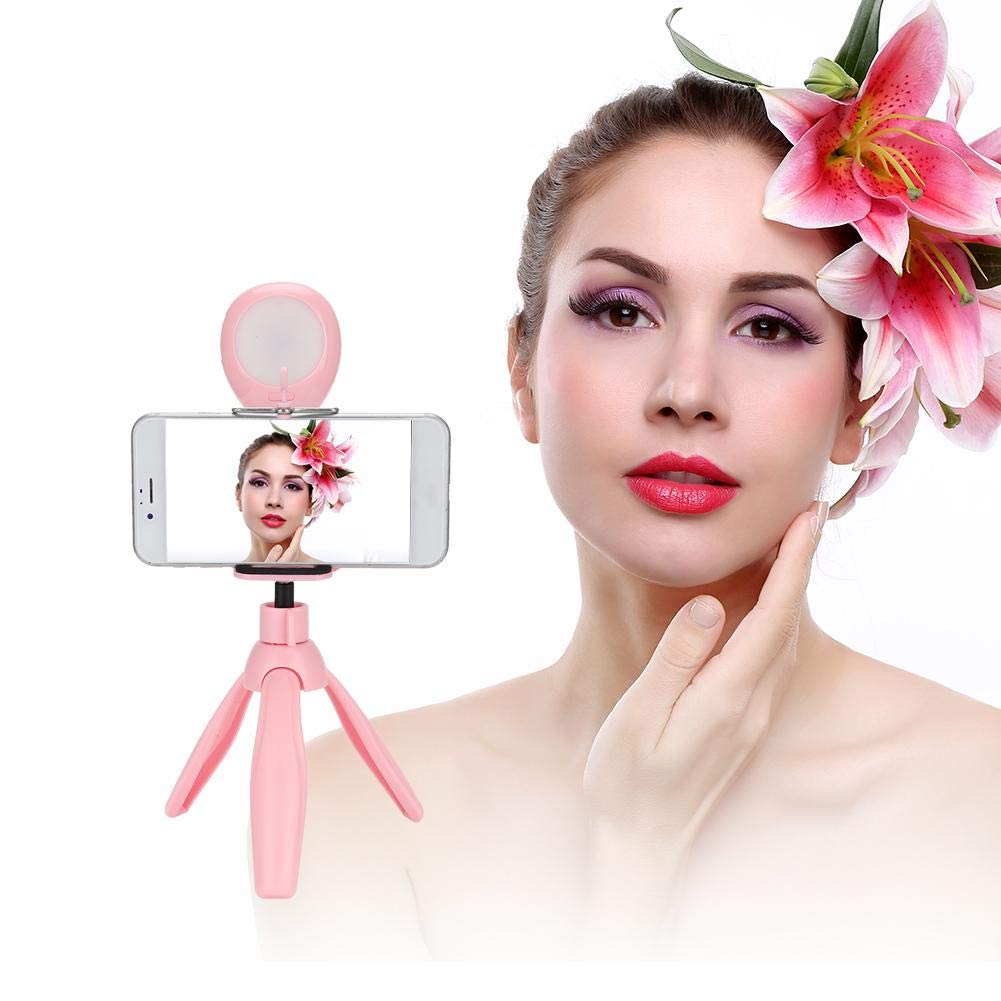 Adjustable LED Ring Light with Tripod Stand & Phone Holder for Live Streaming, Beauty Makeup, YouTube Videos, TikTok, Zoom Calls - Dimmable Fill Light for Photography, Video Recording, and Content Creation