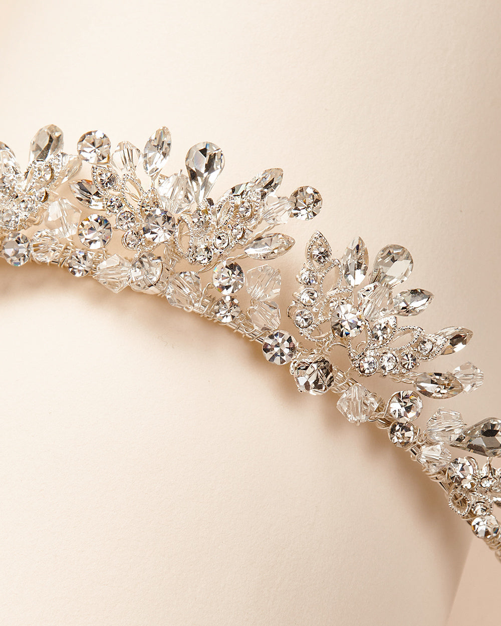 Christine Tiara - Elegant Rhinestone Bridal Hair Accessories for Weddings, Prom & Special Occasions