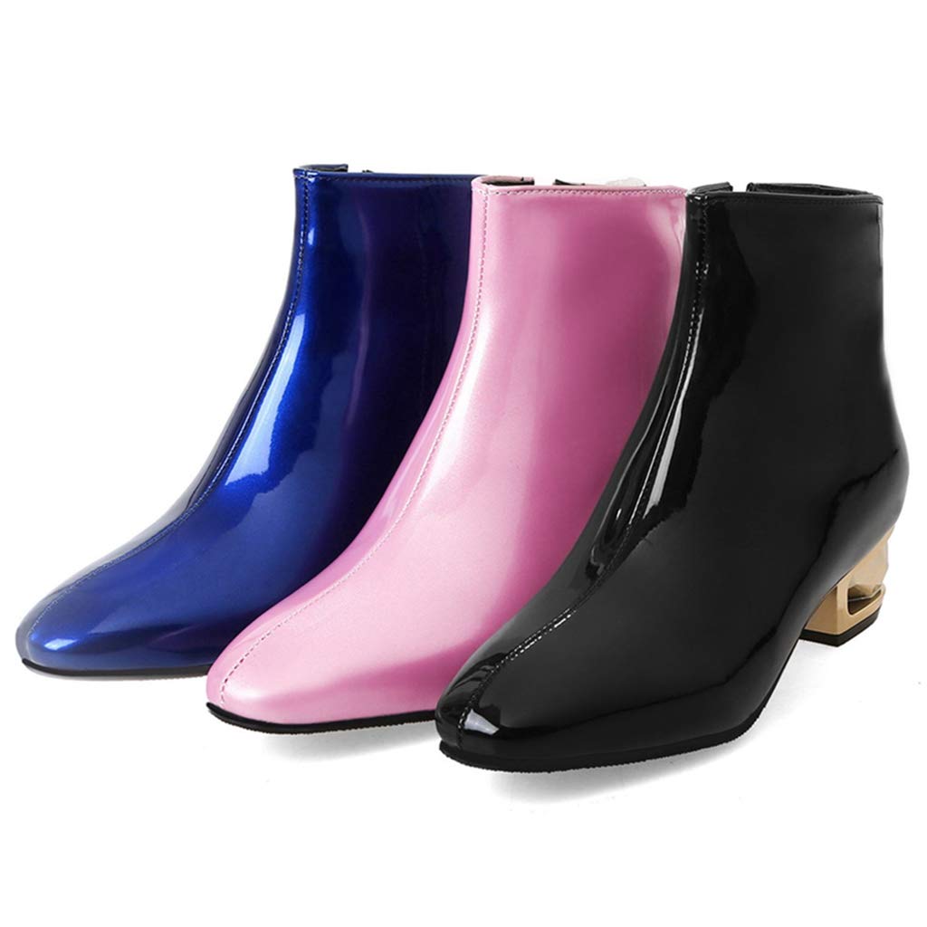 MIKOE Women's Waterproof Chelsea Ankle Boots - Low Heel Zipper Dress Booties for Rain & Everyday Wear | Perfect for Office, Commuting & Casual Outfits