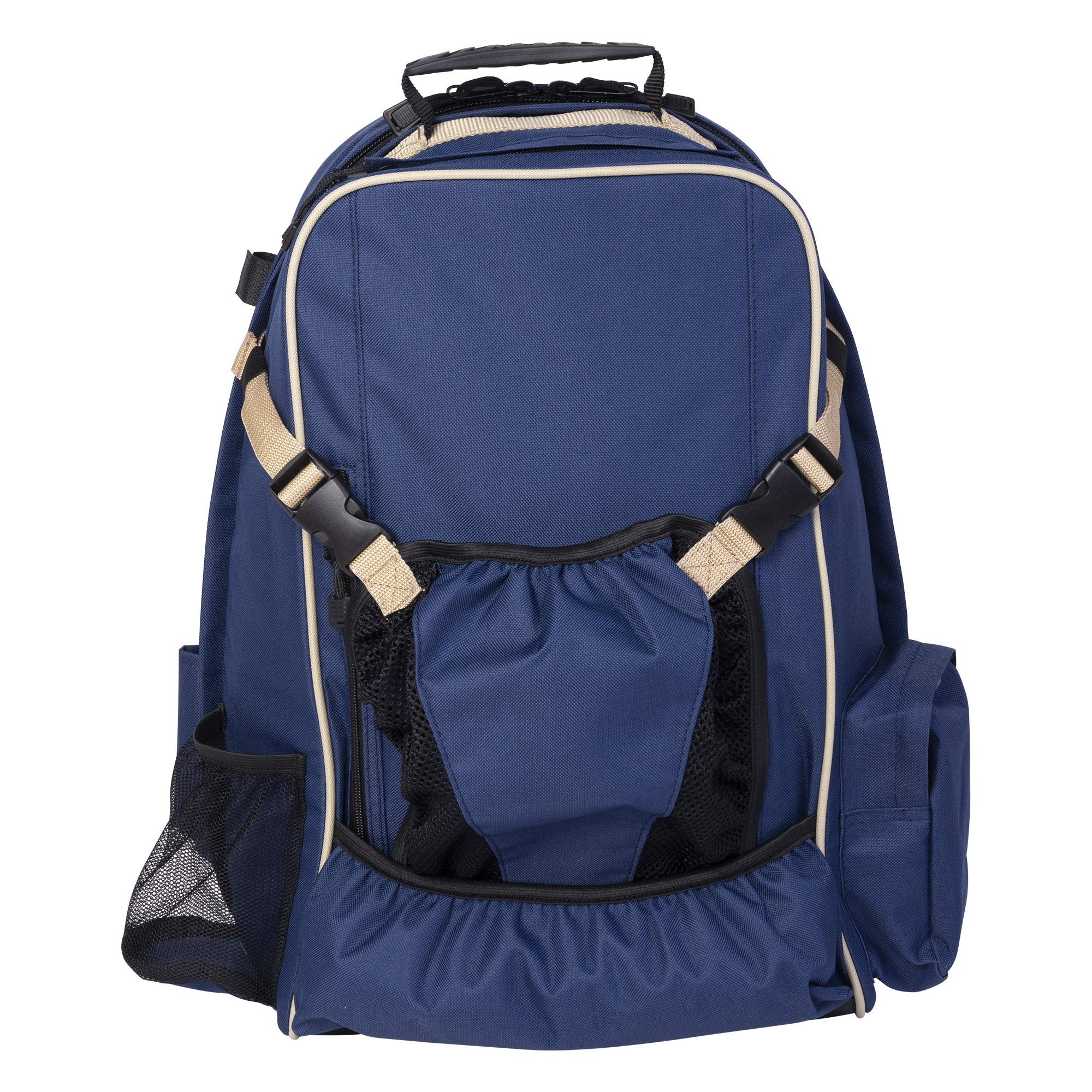 Huntley Equestrian Deluxe Heavy Duty Nylon Horse Riding Backpack - Waterproof Exterior Storage Bag with Adjustable Shoulder Straps - Perfect for Horse Shows, Trail Rides & Outdoor Adventures