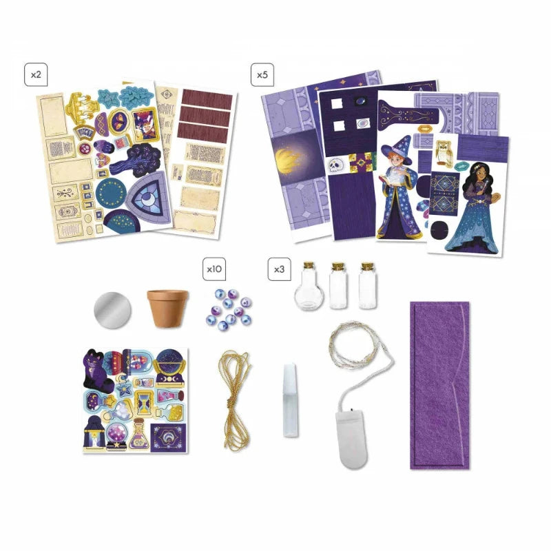 The Sorcerer's Workshop - Magic School Kit for Kids | Wizardry Learning Set with Spell Book & Magic Wand | Perfect for Birthday Gifts & Fantasy Role Play