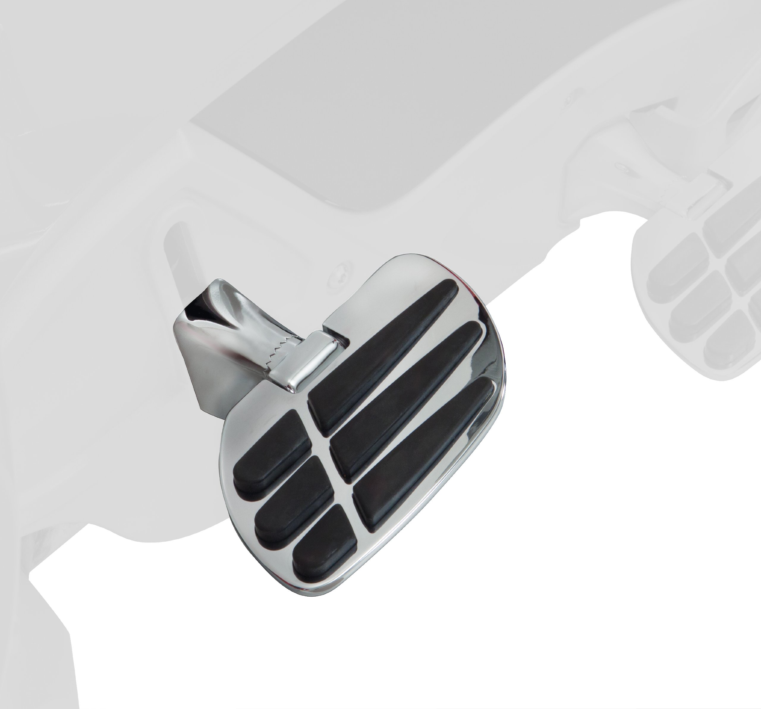 Show Chrome Accessories 41-157 Passenger Floorboard System for Motorcycles - Comfortable Footrest for Long Rides & Touring