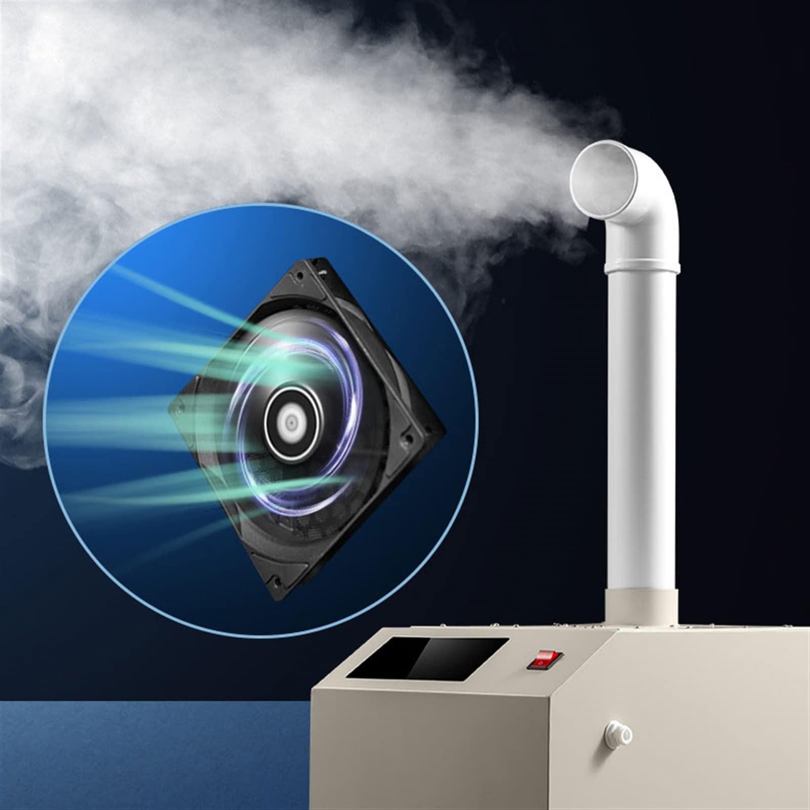 Large Room Humidifier with Humidistat & Remote Timer - 5L/H Top Fill Humidifier for Bedroom, Office, Nursery - Auto Shut-Off, Waterless Protection - Perfect for Dry Air Relief in Winter (Color Options: A/B)