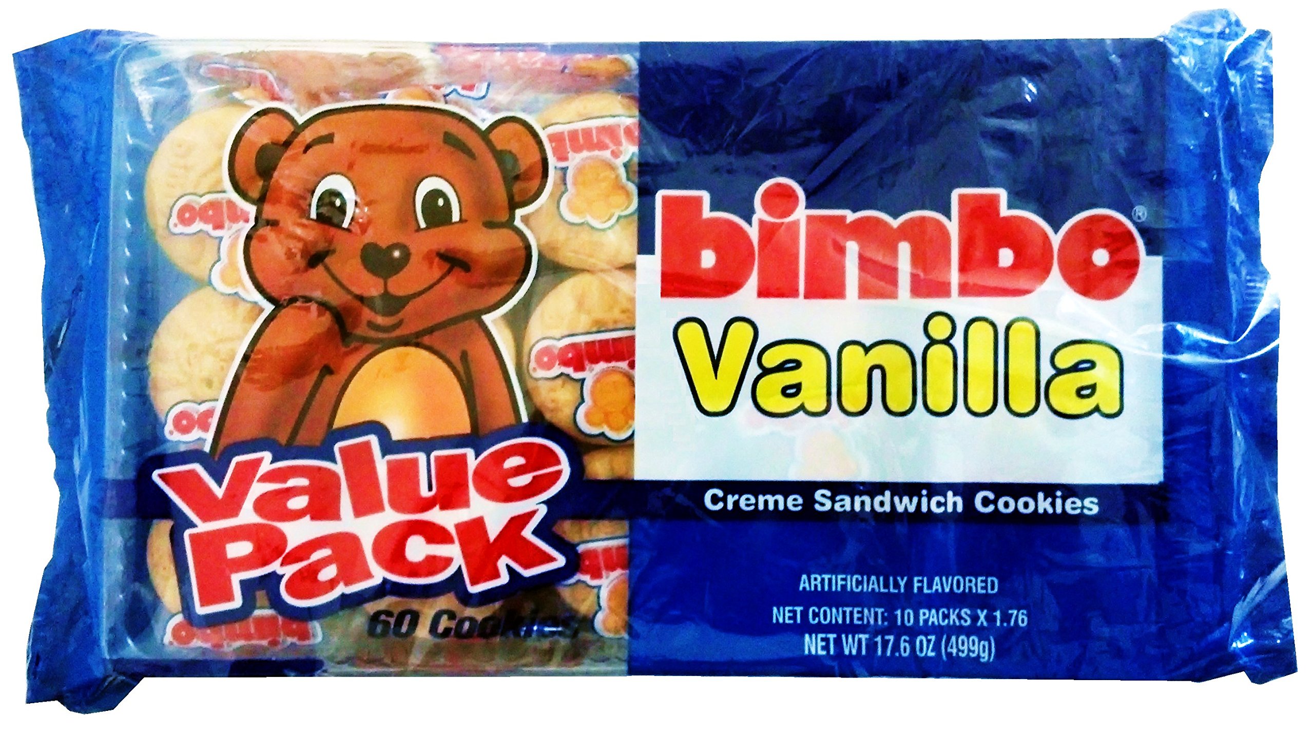 Bimbo Vanilla Creme Sandwich Cookies - 2 Trays (10 Packs of 6 Cookies Each) | Bulk Snacks for Parties, School Lunches & Office Break Rooms
