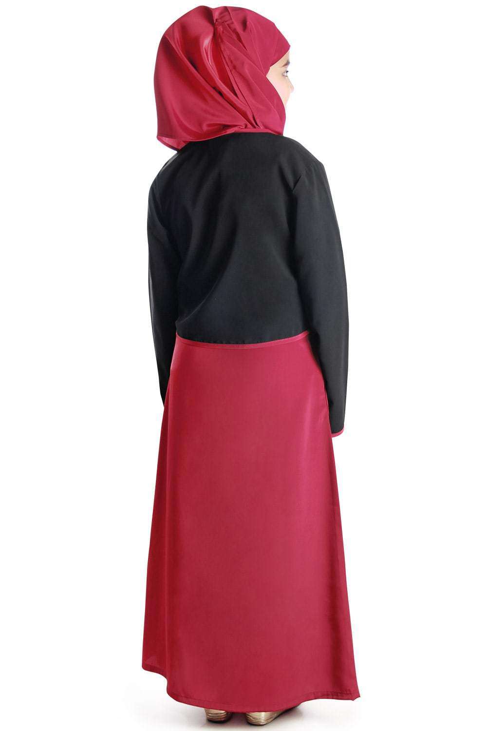 Shalimar Girls Islamic Abaya Dress - Modest Prayer Dress for Kids - Perfect for Eid, Ramadan & Mosque Wear