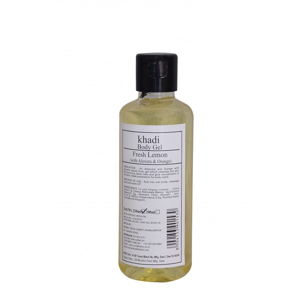Natural Herbal Lemon Body Wash Gel - Refreshing & Moisturizing for All Skin Types | Perfect for Daily Shower & Spa Relaxation