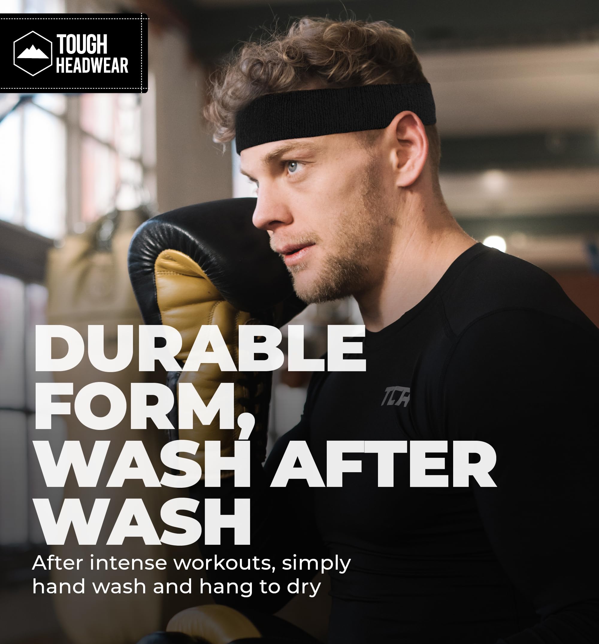Breathable Terry Cloth Sweatband Set - Moisture Wicking Headbands & Wristbands for Men & Women - Perfect for Tennis, Basketball, Gym Workouts & Sports Activities | Stay Dry During Exercise & Fitness Training
