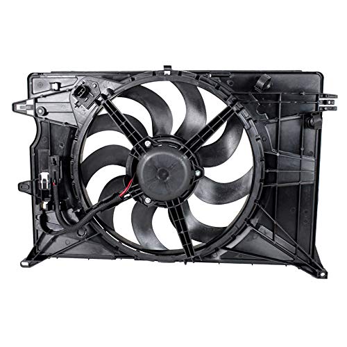RAREELECTRICAL Replacement Engine Cooling Fan Compatible with Fiat 500X 2016 - Part Numbers 68248150AA, 68256125AA, CH3115181 - Perfect for Overheating Prevention & Summer Driving