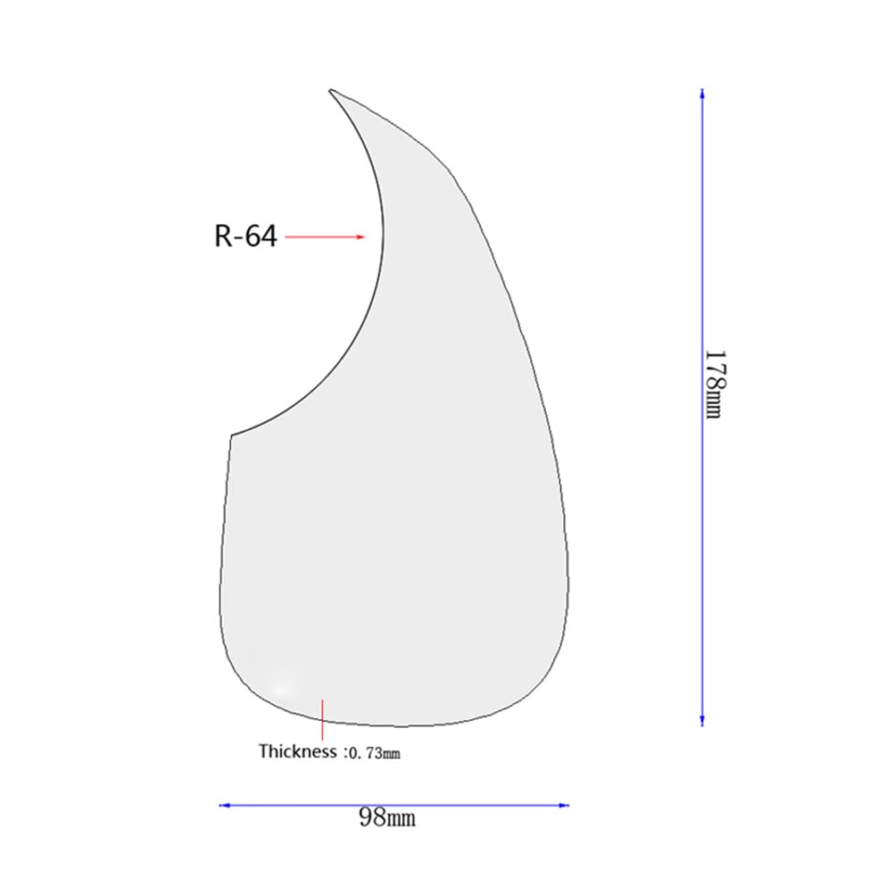 Milisten White Vine Patterned Self-Adhesive Guitar Pickguard - 128MM Scratch Plate for Electric Guitar Replacement | Perfect for DIY Guitar Upgrades & Customization
