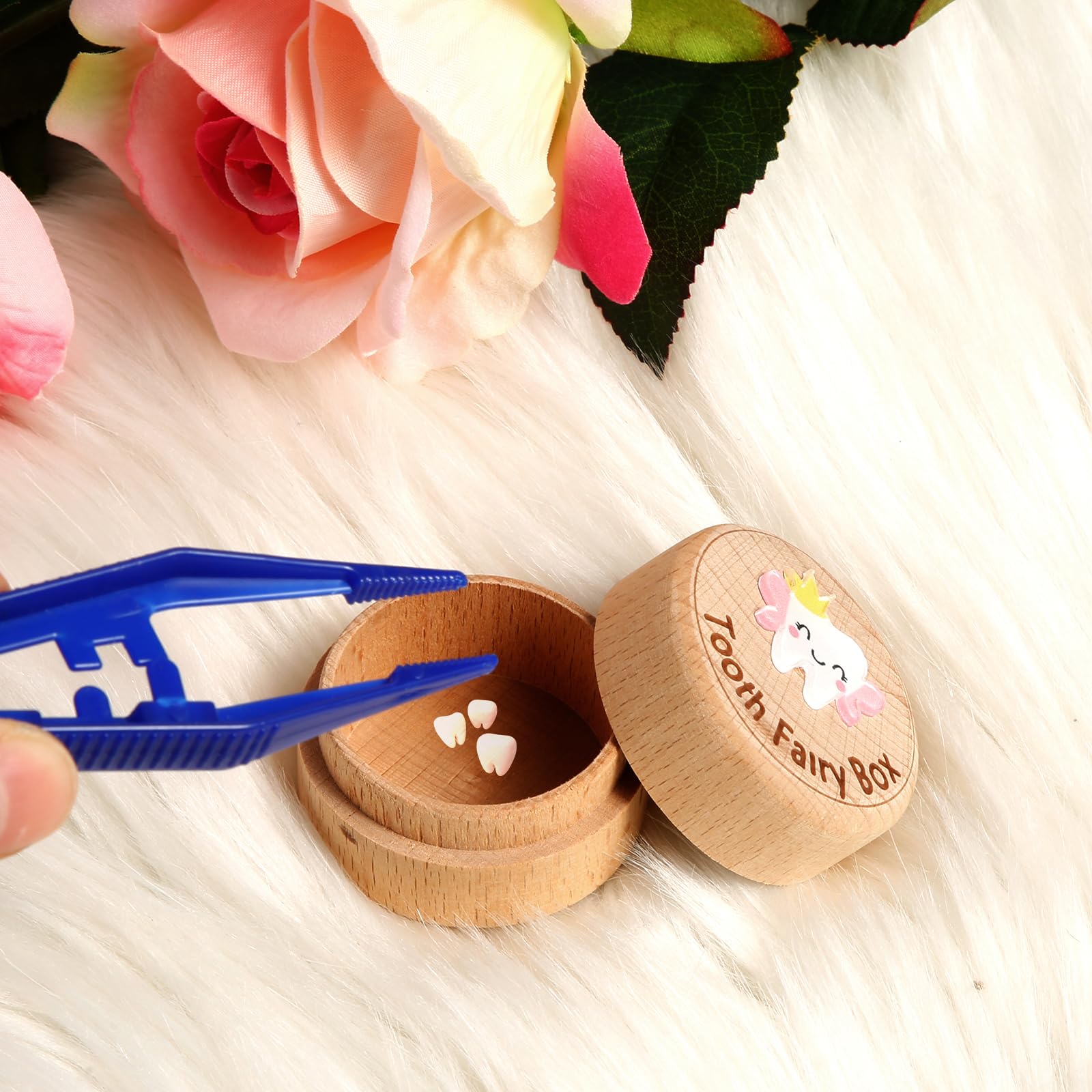 Tooth Fairy Keepsake Box - Handcrafted 3D Wooden Tooth Storage Box for Kids | Perfect for Storing Lost Teeth & Creating Magical Memories | Ideal Gift for Boys & Girls