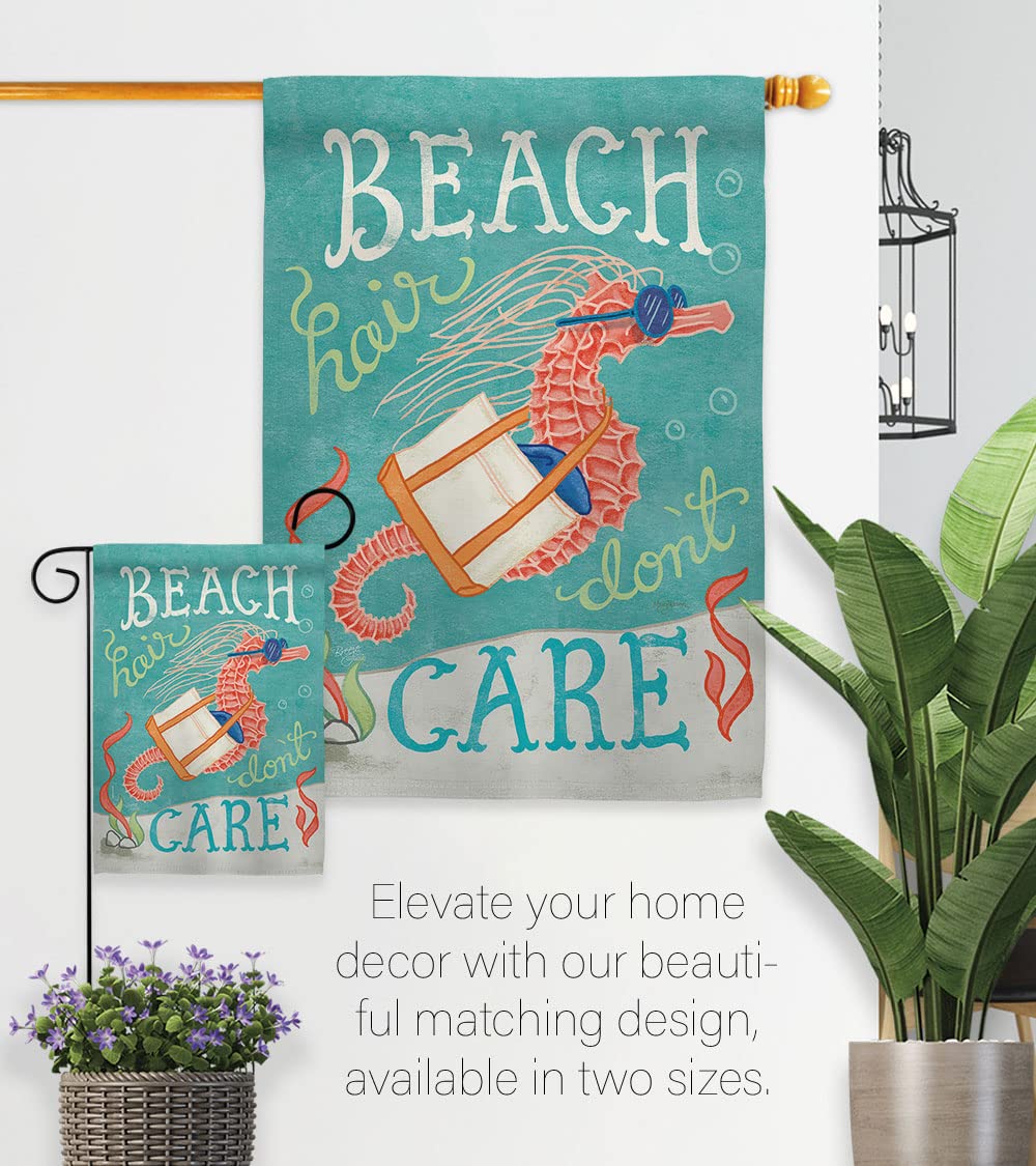 Seahorse Beach House Flag Set 28