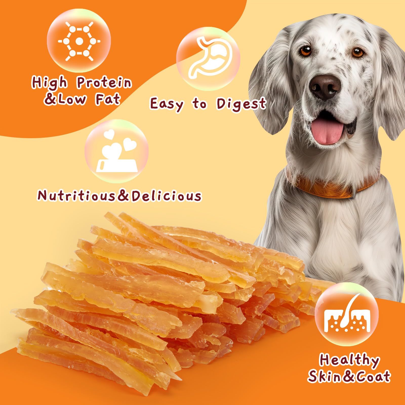 Jungle Calling Soft Training Treats for Small Dogs & Cats - Mini Chicken Strips Puppy Snacks, Grain Free, Easy to Digest - Perfect for Obedience Training & Reward-Based Learning at Home or Outdoors