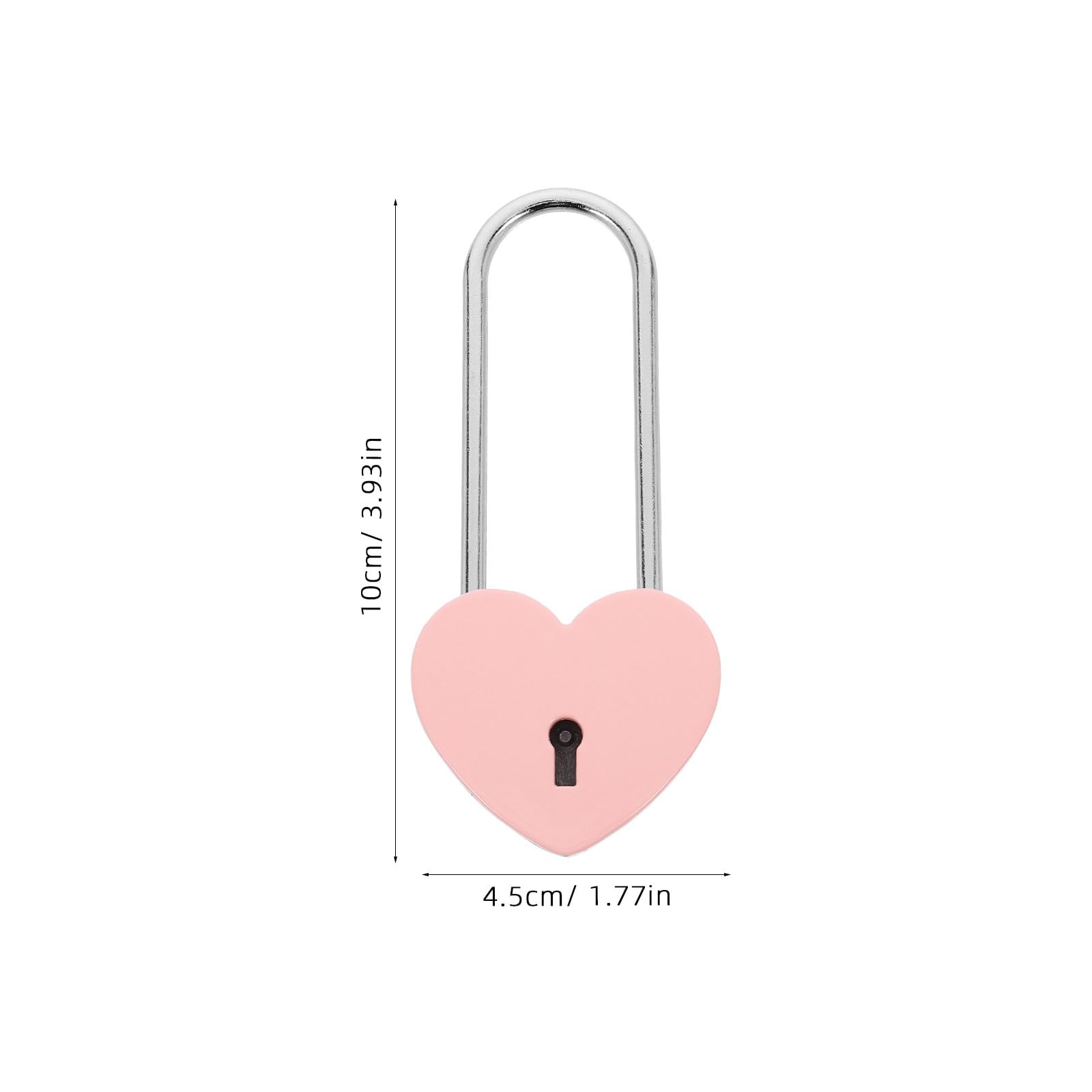 NUOBESTY Heart Shaped Padlock - Mini Metal Lock with 2 Keys, Romantic Couple Wishing Lock for Jewelry Box, Diary, Wedding & Anniversary Gifts (Pink) - Perfect for Love Letters, Memory Keepsakes & Valentine's Day Presents