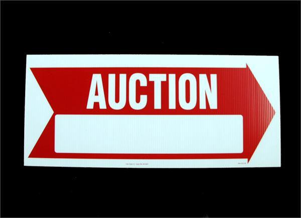 Corrugated Plastic Signs - 5 Pack | Durable, Weatherproof Yard & Event Signage for Auctions, Sales, and Outdoor Advertising