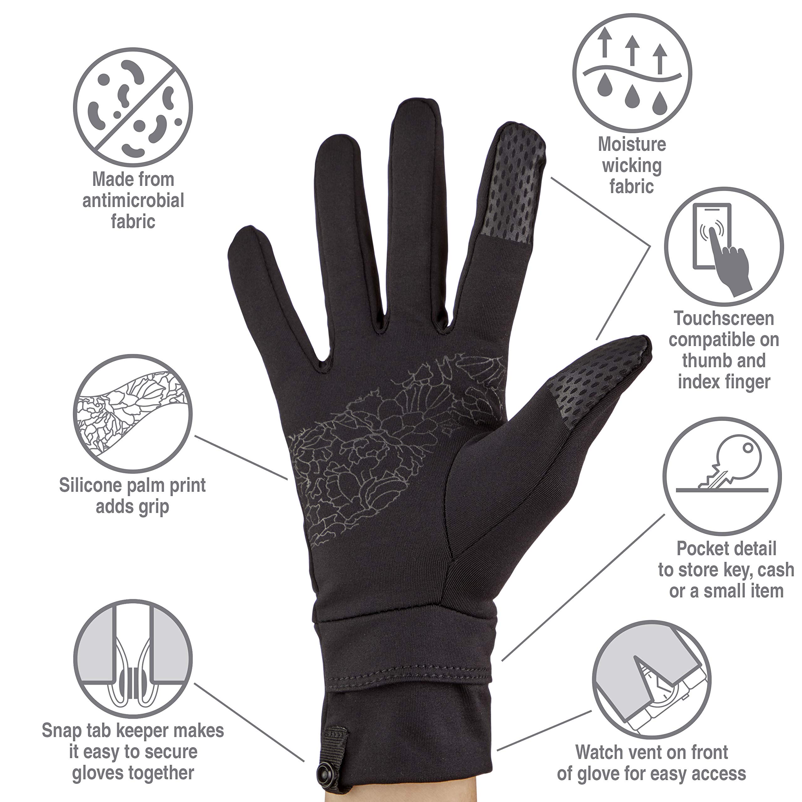 Women's All-Season Touchscreen Gloves - Soft Warm Winter Gloves for Running, Hiking & Outdoor Activities - Perfect for Cold Weather & Daily Use