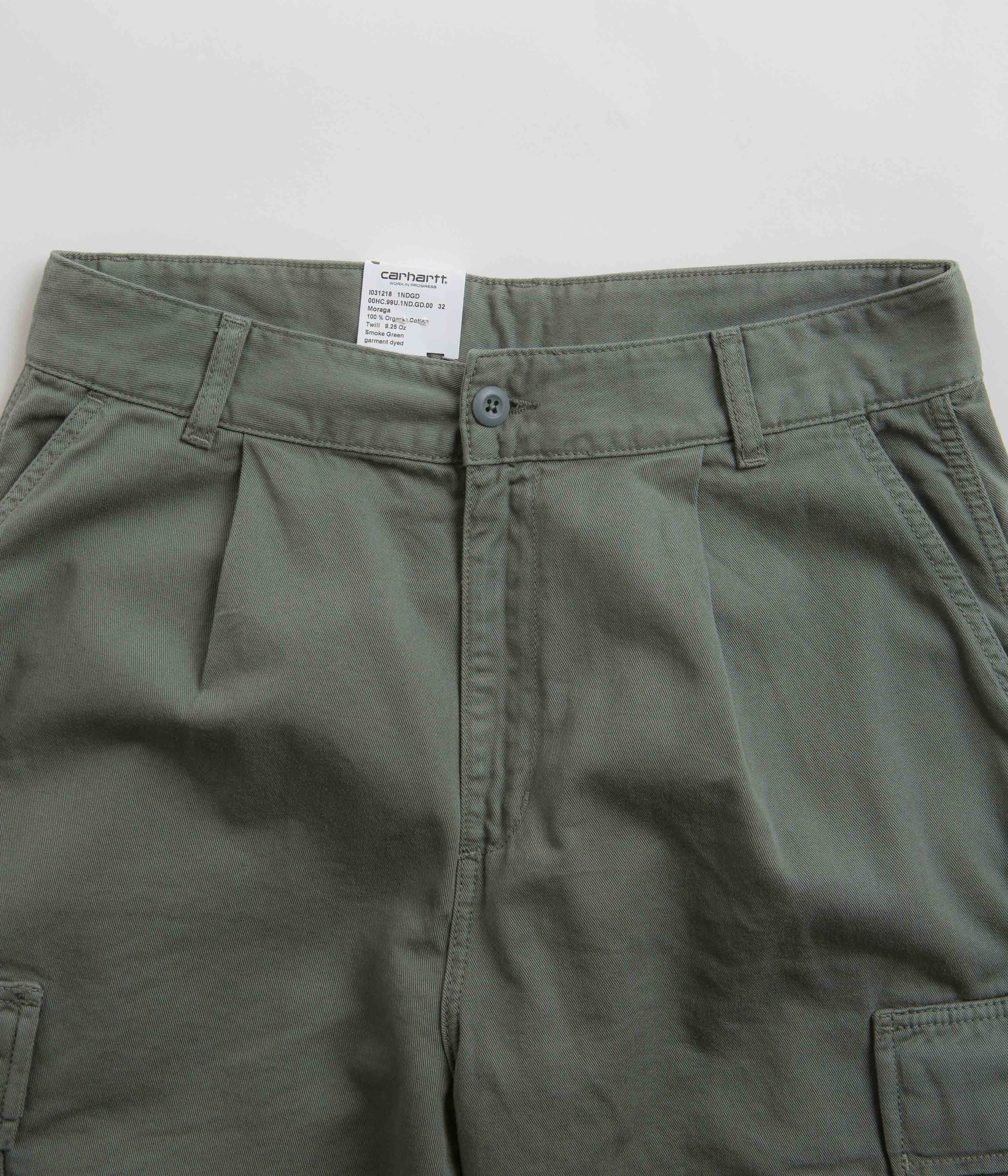 Carhartt Cole Cargo Pants for Men - Durable Work Pants in Smoke Green | Heavy Duty Utility Pants for Construction, Hiking & Outdoor Activities