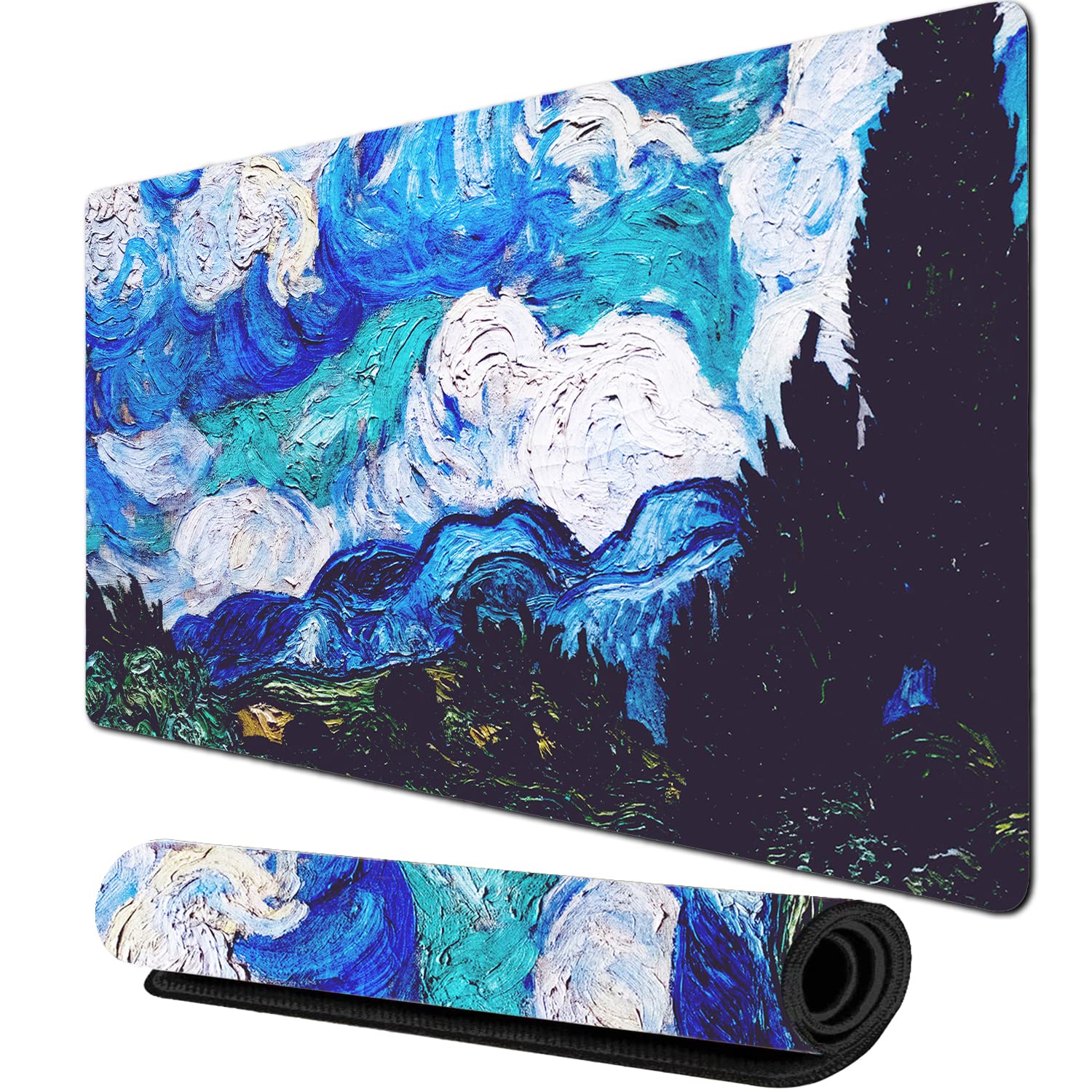 XXL Gaming Mouse Pad - Non-Slip Rubber Base for Office & Home Gaming
